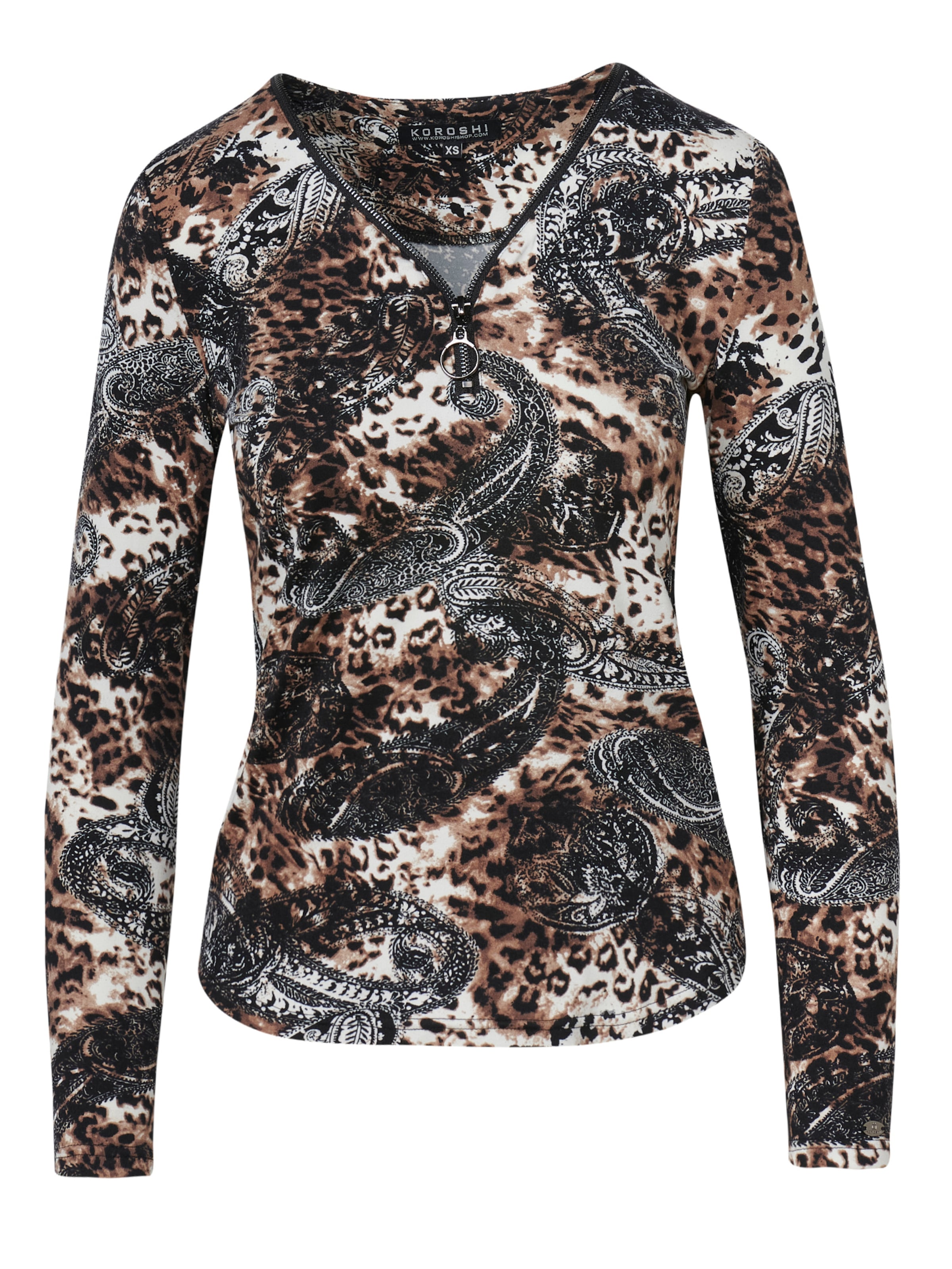 KOROSHI Тениска в черно: отпред