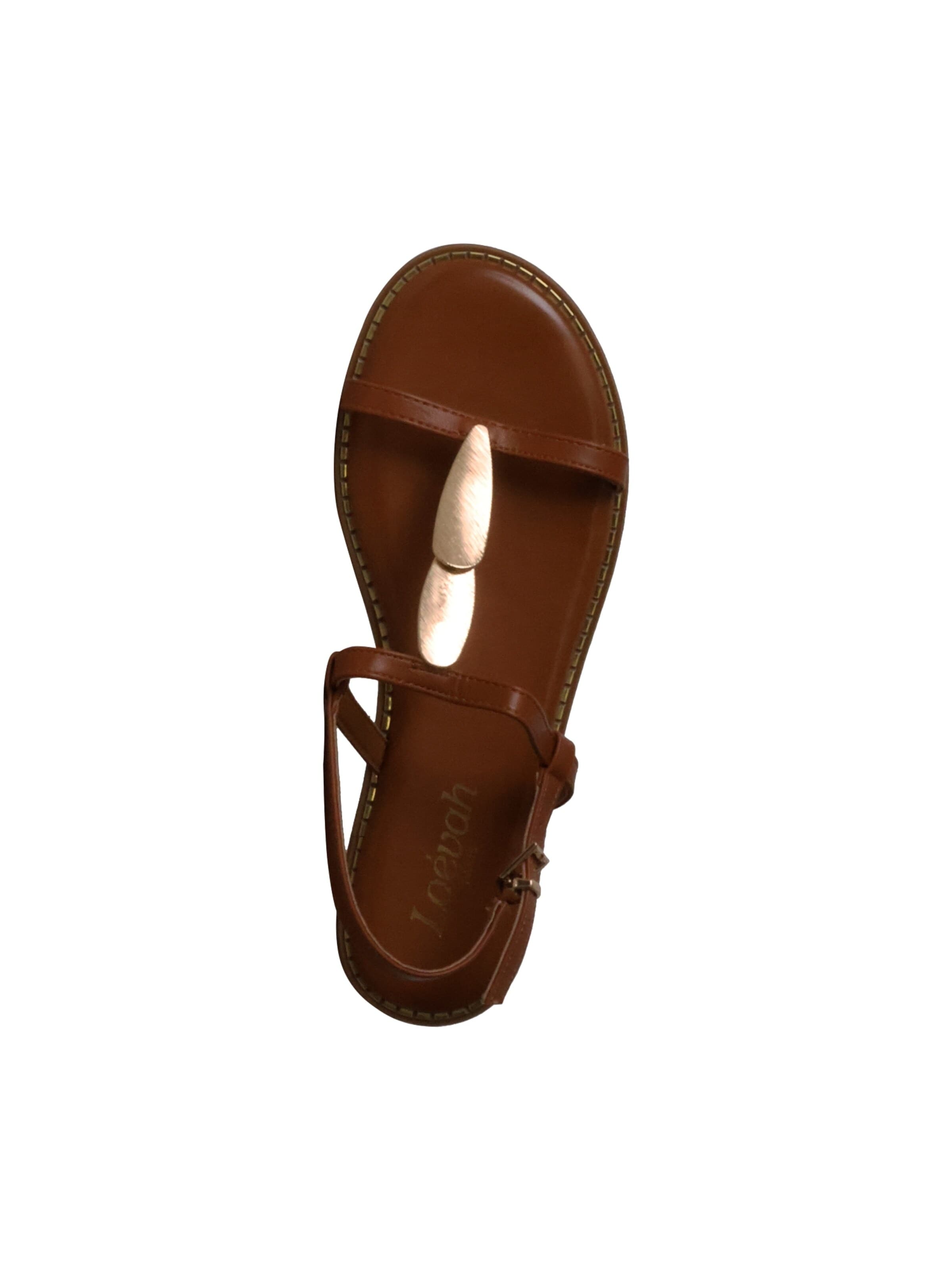 Sandalo 'Flache Riemchensandalen von Loevah Paris' di Super Mode in marrone