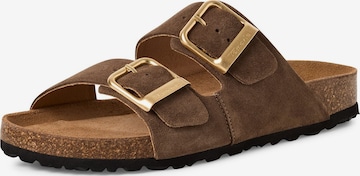 Mule Tamaris en marron : devant