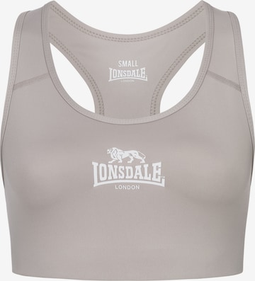 LONSDALE Спортивный бюстгальтер 'WARDOUR' в Серый: спереди