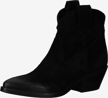 Bottines LAZAMANI en noir : devant