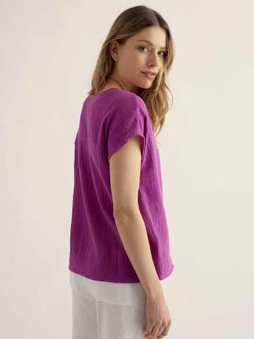 Seasalt Cornwall Bluse 'Landscape' i lilla