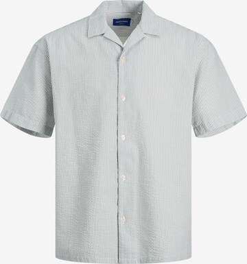 JACK & JONES Button Up Shirt 'Palma' in Grey: front