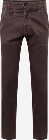 Pantaloni chino 'Bronson' di G-Star RAW in marrone: frontale