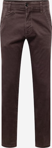 G-Star RAW - Pantalón chino 'Bronson' en marrón: frente