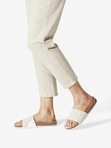 Tamaris GreenStep Mules in Beige: front