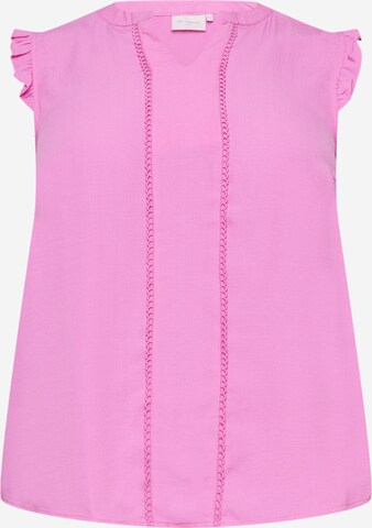 ONLY Carmakoma Blouse in Pink: front