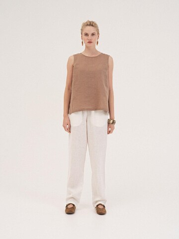 Top 'Colette' di AmourLinen in marrone