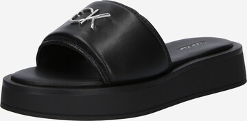 Calvin Klein Mules in Black: front