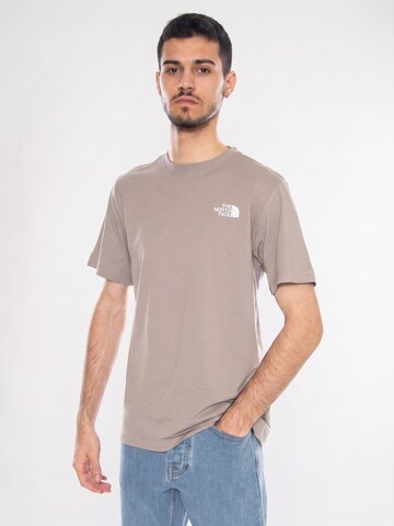 T-Shirt 'M Evo Box NSE Reg SS Stone Stab' THE NORTH FACE en beige : devant