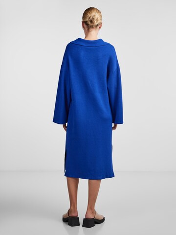 YAS Knitted dress 'ABELIA' in Blue