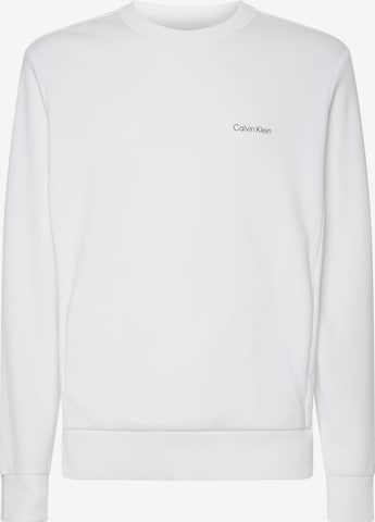 Sweat-shirt Calvin Klein en blanc : devant