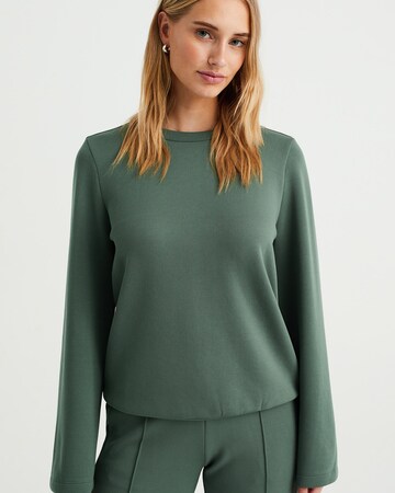 WE Fashion Sweatshirt in Groen: voorkant