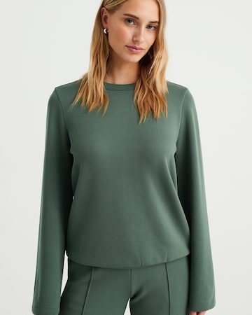 WE Fashion Sweatshirt i grøn: forside