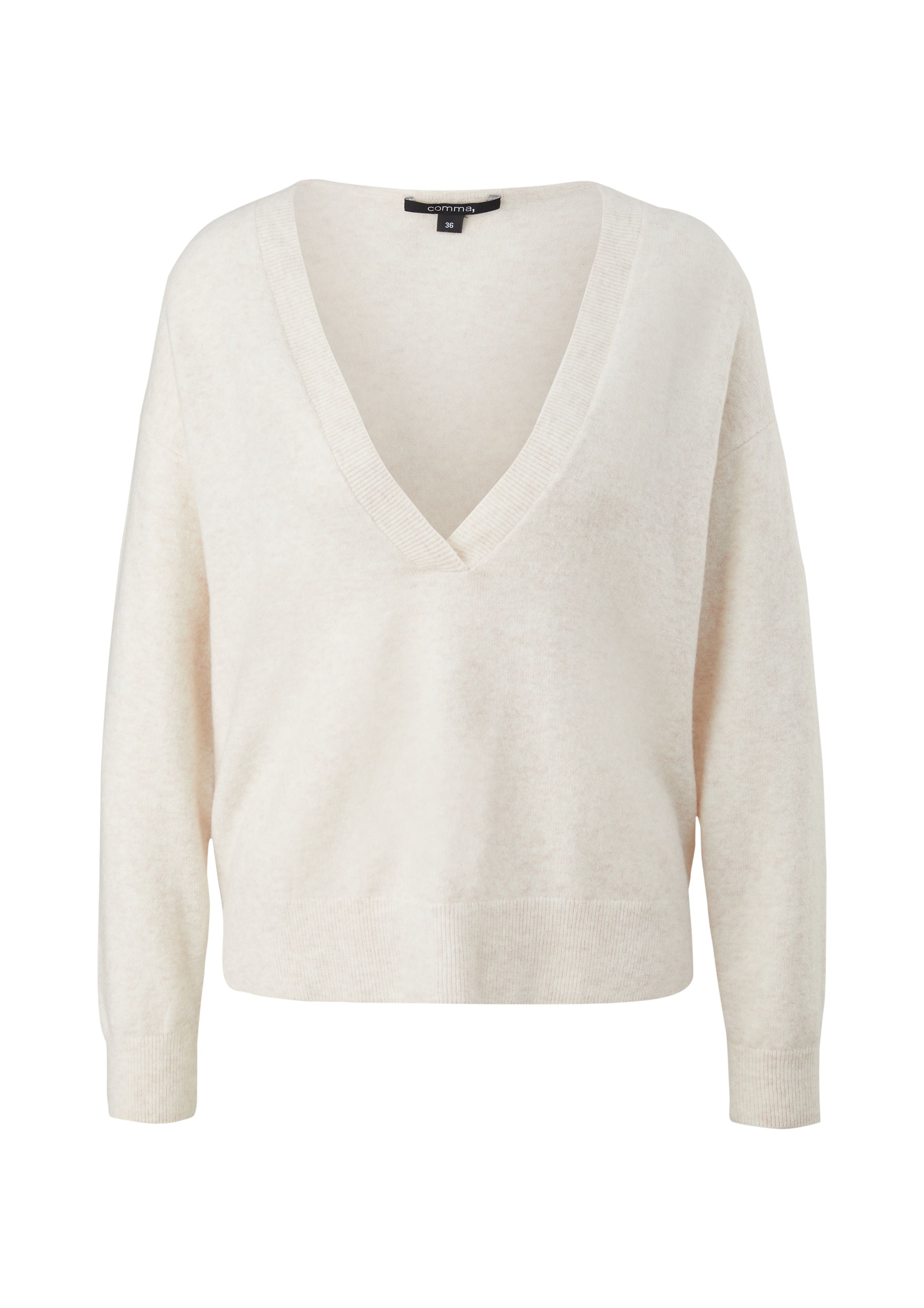 Pull-over COMMA en beige : devant