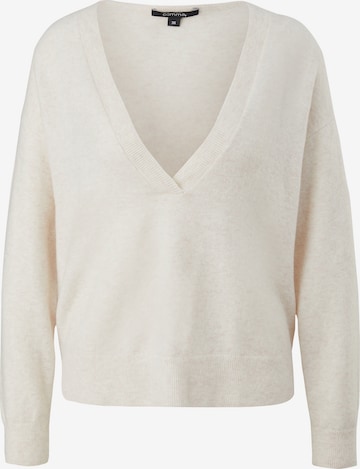 Pull-over COMMA en beige : devant