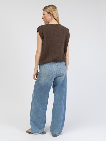 BROKE + SCHÖN Strickjacke 'Lockere Strickweste'‌‌‌‌‌‌‌‌‌‌ in Braun