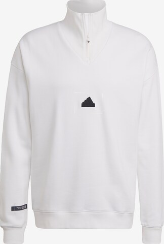ADIDAS SPORTSWEAR Sport sweatshirt i vit: framsida