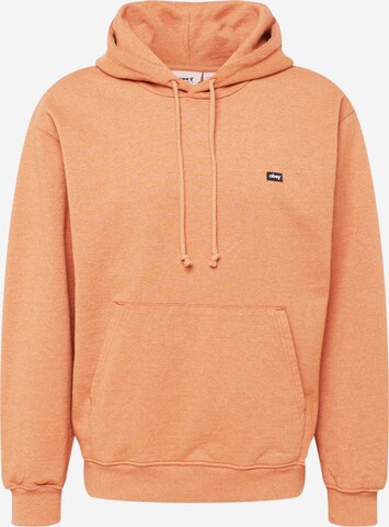 Obey Sweatshirt 'Timeless' in Oranje: voorkant