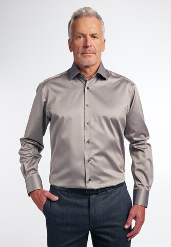 ETERNA Regular fit Overhemd in Grijs: voorkant