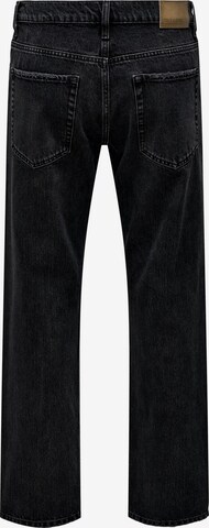 regular Jeans 'Edge' di Only & Sons in nero