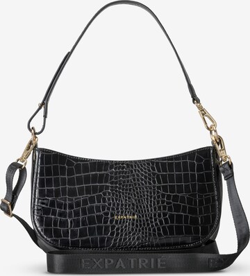 Expatrié Shoulder Bag 'Féline' in Black: front