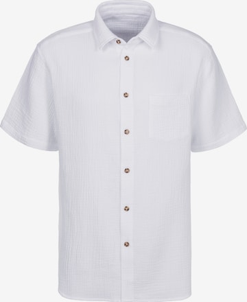 BEACH TIME Hemd in Weiß: Vorderseite