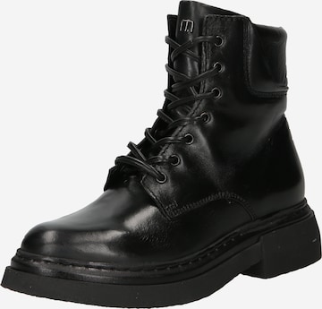 MJUS Lace-Up Ankle Boots 'QUARTA' in Black: front