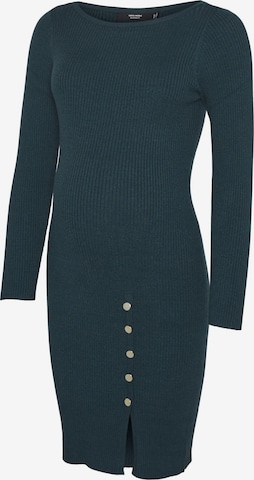 Vero Moda Maternity - Vestido de punto en verde: frente