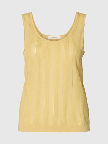 SELECTED Knitted top in Yellow