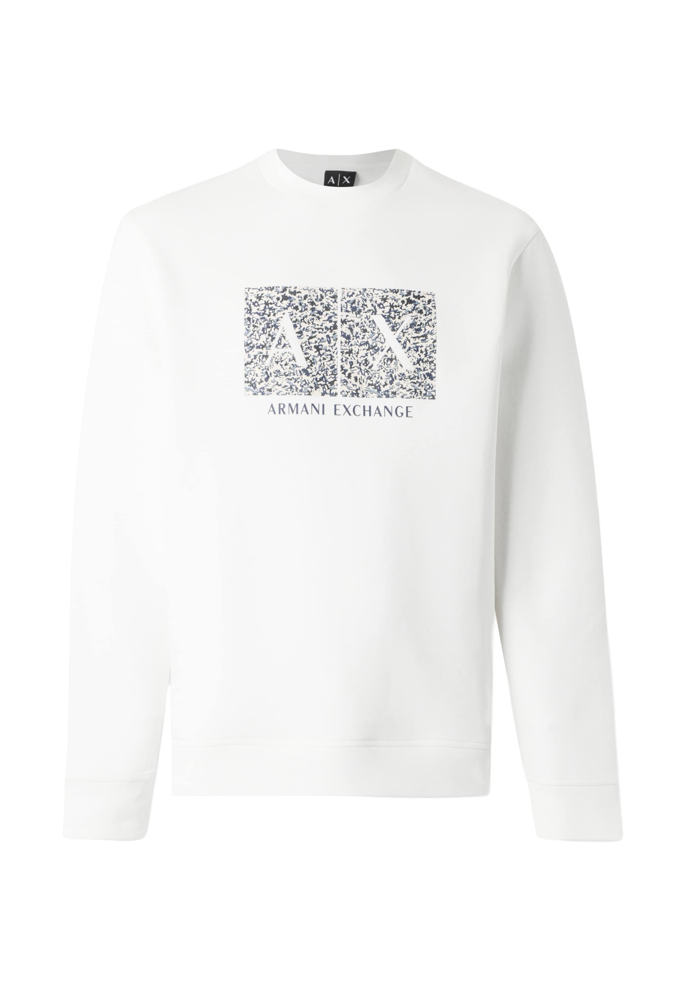 ARMANI EXCHANGE Sweatshirt in White: front