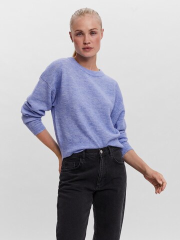 VERO MODA Trui 'Vigga' in Blauw: voorkant