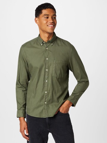 Marc O'Polo Regular fit Button Up Shirt in Green: front