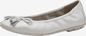 TAMARIS Ballet Flats in White: front