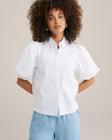 WE Fashion Blouse in Wit: voorkant