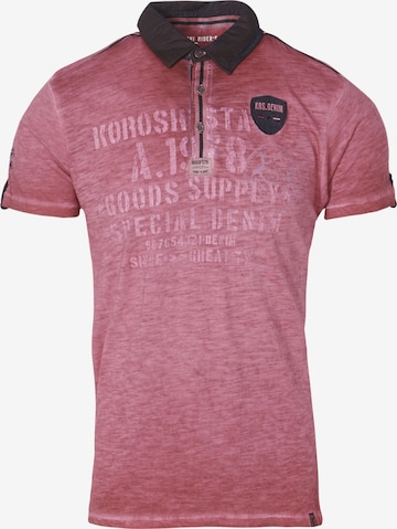 T-Shirt KOROSHI en rose : devant