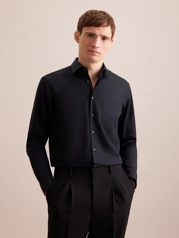 SEIDENSTICKER Regular fit Business shirt 'Smart Classics' in Black