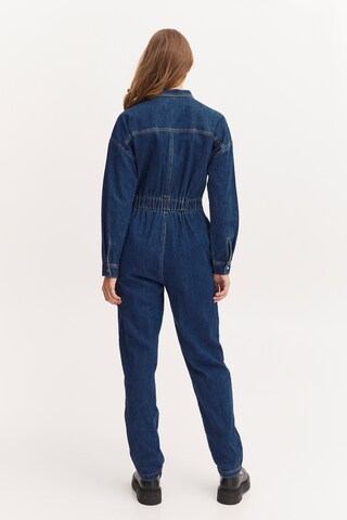 PULZ Jeans Jumpsuit 'KITT' in Blau