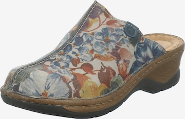 JOSEF SEIBEL Clogs 'Catalonia' in Grey: front