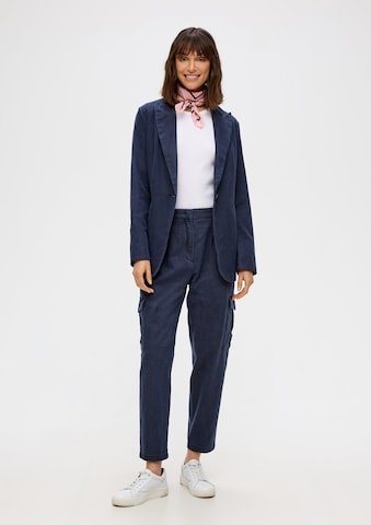 s.Oliver Tapered Cargohose in Blau: Vorderseite