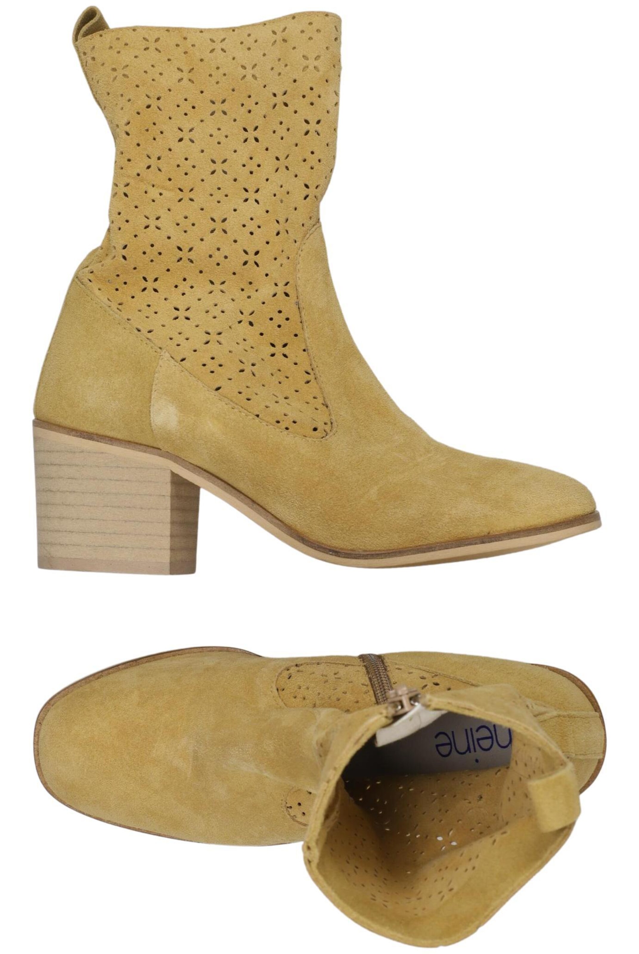 heine Dress Boots in 35 in Yellow: front