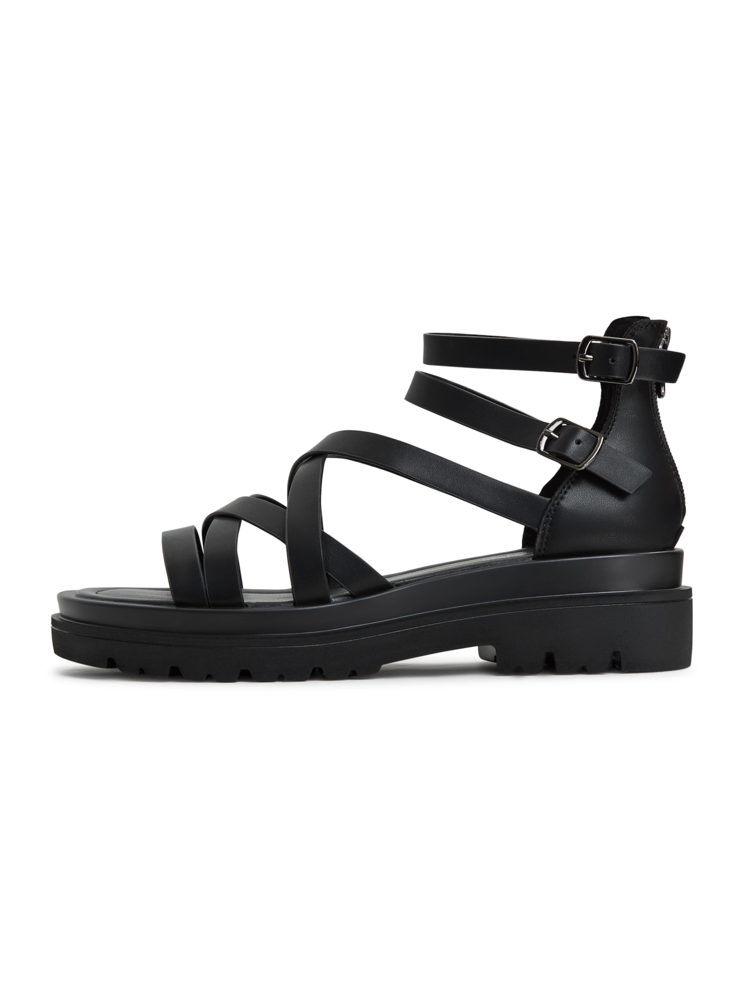CESARE GASPARI Strap Sandals in Black