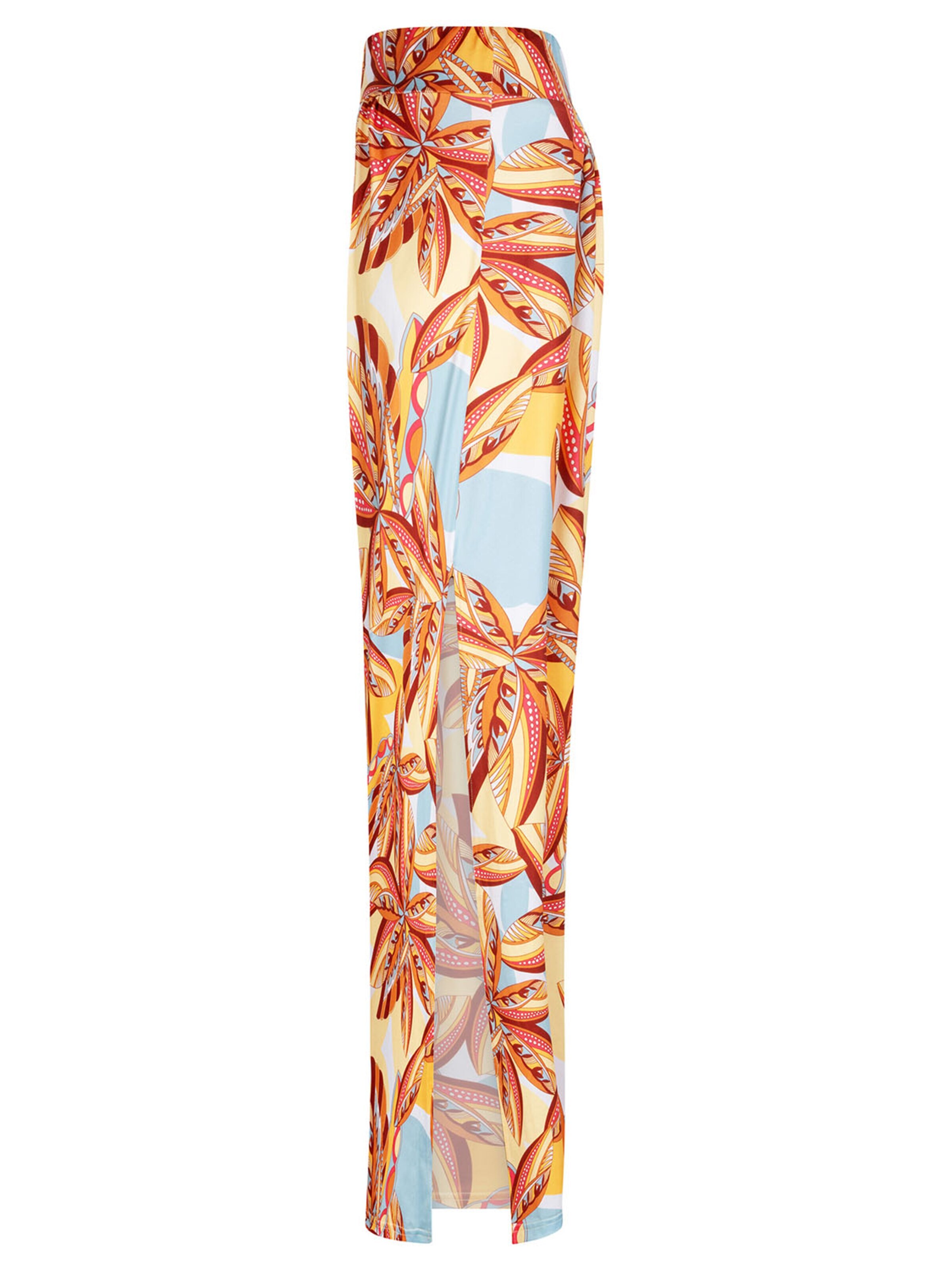 Jupe 'Maxi skirt Palm' Chic by Lirette en jaune