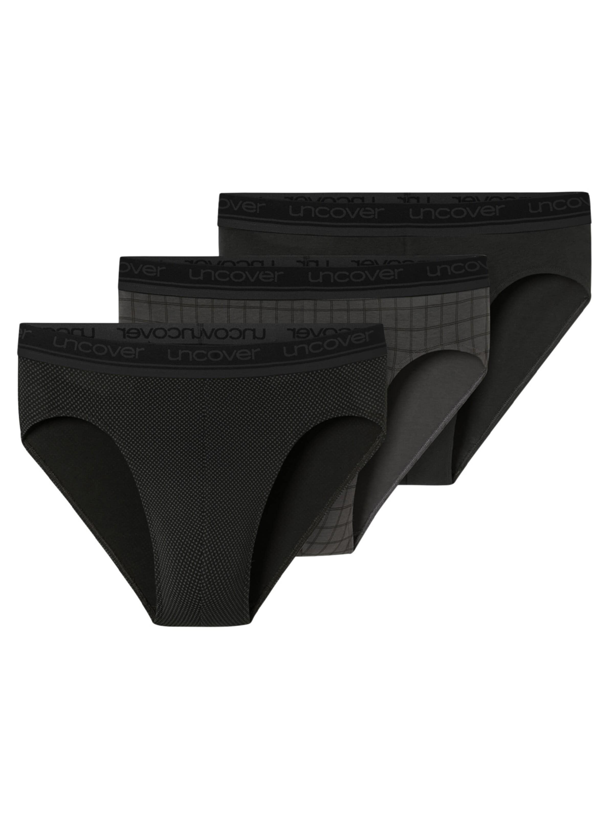 uncover by SCHIESSER Slip 'Cotton' in Grijs: voorkant