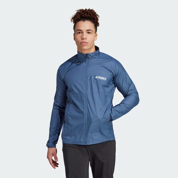 Veste outdoor ADIDAS TERREX en bleu : devant