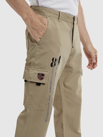 Jan Vanderstorm Regular Cargohose 'Macha' in Beige