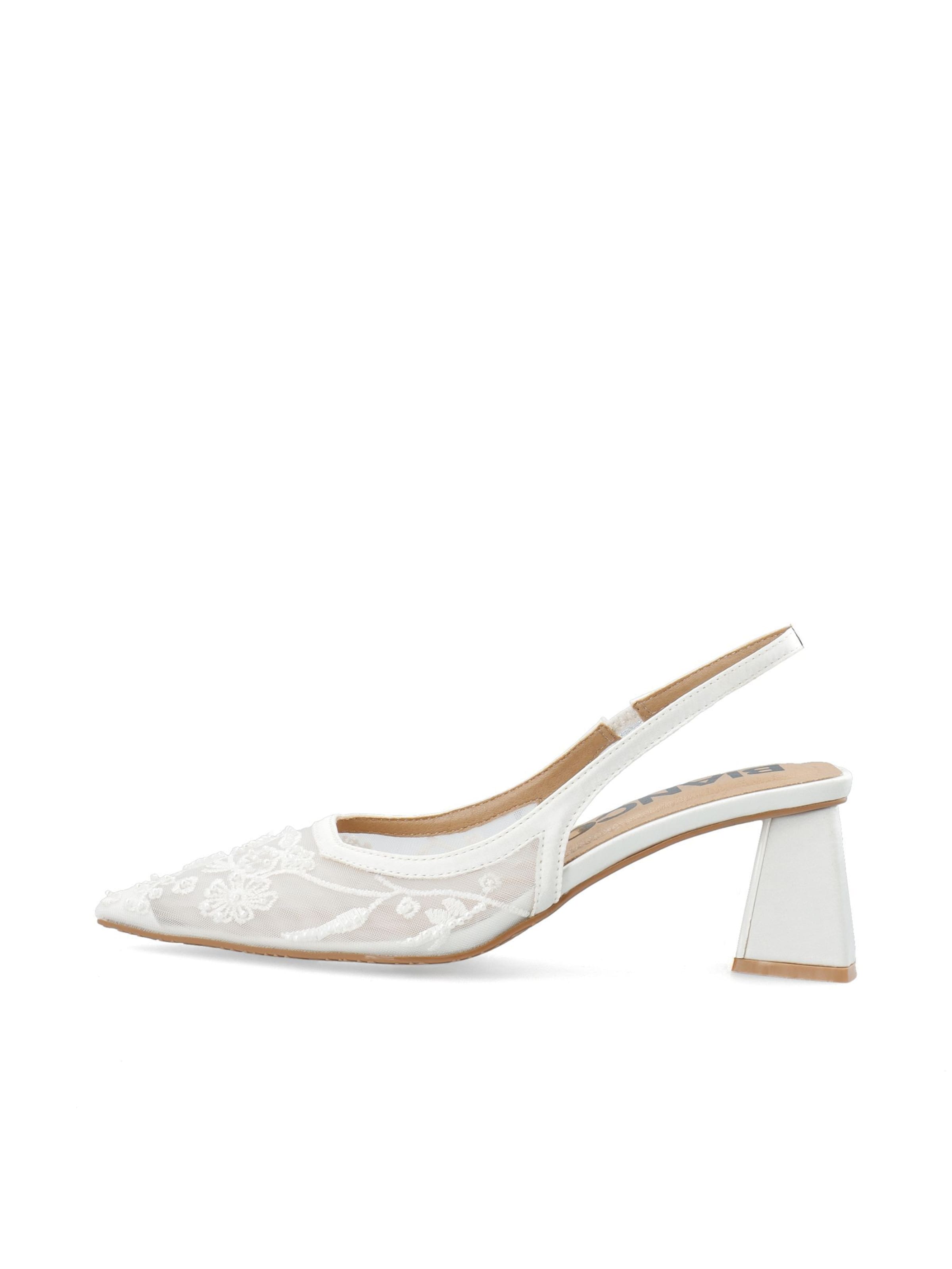 Bianco Slingback Pumps 'Maralyn' in White, Item view