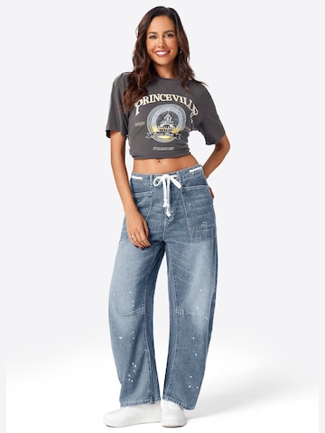 Imily Bela Loosefit Farmer - kék