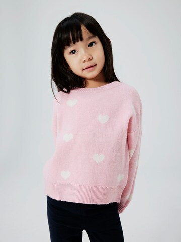 Pull-over 'NMFOdessa' NAME IT en rose : devant