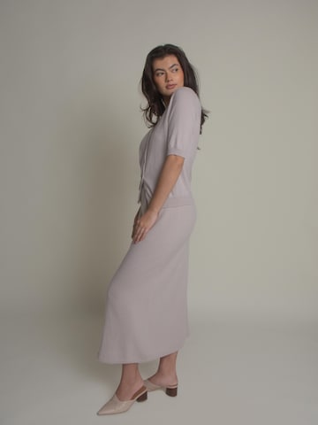 Fiora Muse Knit cardigan in Beige